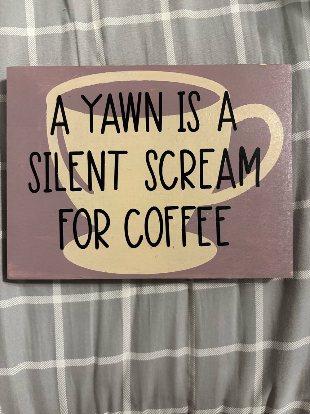 304- 8x6 wood coffee lover sign